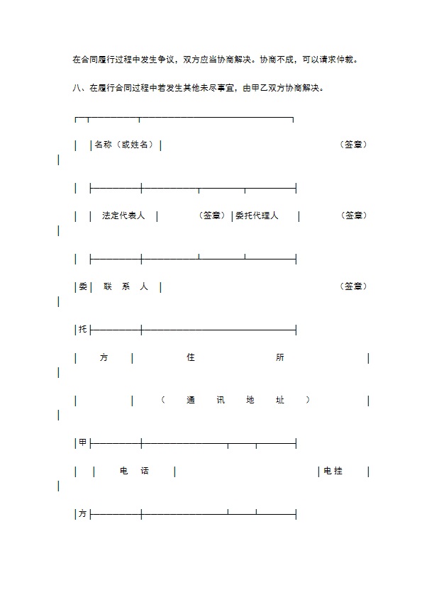 技术服务合同专业版