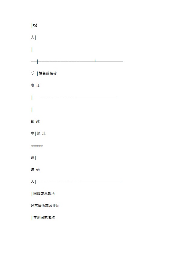 外观设计专利申请书