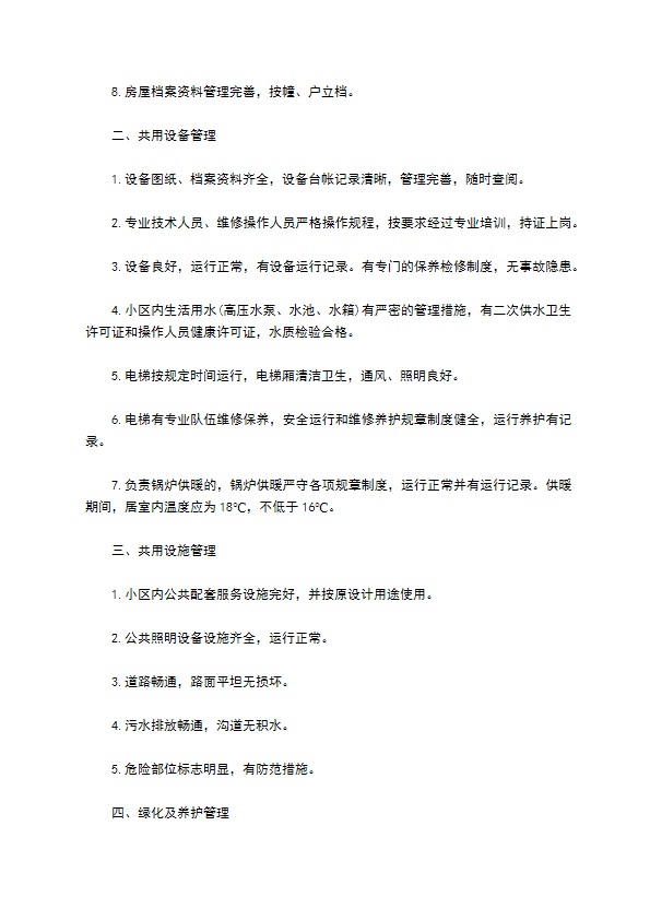 大连市物业管理委托协议