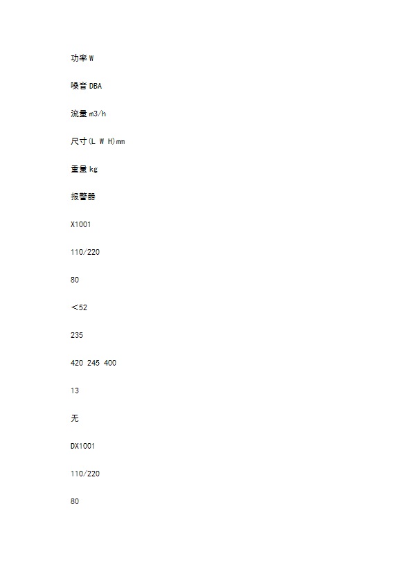 小型移动式焊接烟尘净化器技术参数